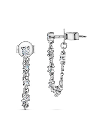 Серьги с бриллиантом