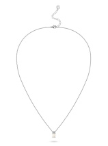 Колье с бриллиантом и кварцем