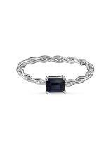 Кольцо с облагороженным сапфиром