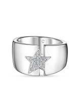 Кольцо-звезда с бриллиантами