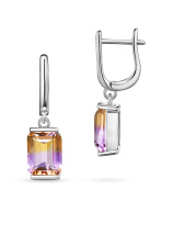 Серьги с аметринами