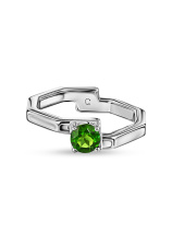 Кольцо с хромдиопсидом