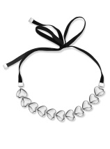 Колье с текстилем