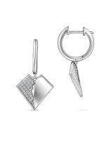 Серьги с фианитами