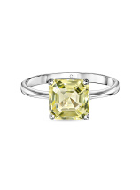 Кольцо с лимонным кварцем фэнси
