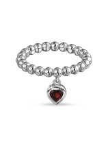 Кольцо с гранатом