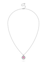 Колье с флиртующим топазом и бриллиантами