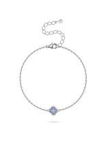 Браслет с бриллиантами и синими сапфирами