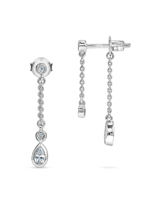 Серьги с бриллиантом