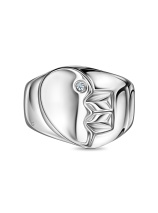 Кольцо половина сердца