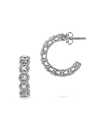 Серьги кружево с бриллиантами