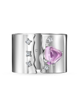 Кольцо с аметистом и бриллиантами