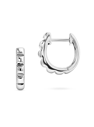 Серьги без вставок фактурные