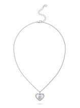 Колье с бриллиантом и перламутром