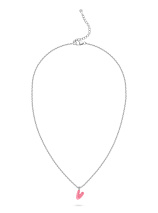 Колье с розовой буквой V