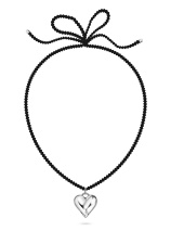 Колье с текстилем