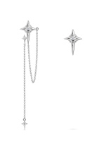 Серьги-звезды с бриллиантами