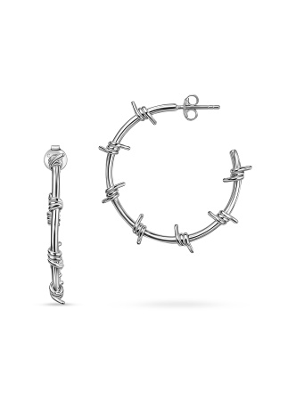 Серьги колючая проволока