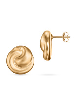 Позолоченные сатинированные серьги