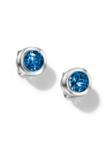 Серьги пусеты с топазом london