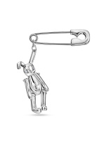 Брошь с зайцем и бриллиантом