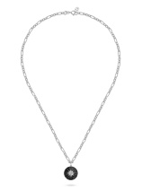 Колье с бриллиантом и ониксом