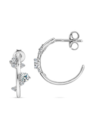 Серьги с бриллиантом