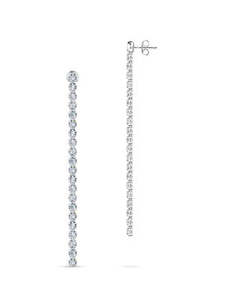 Серьги с фианитами