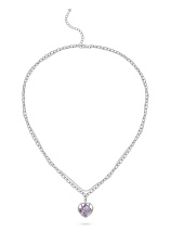 Колье с аметистом rose de France