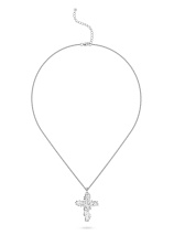 Колье крест flora