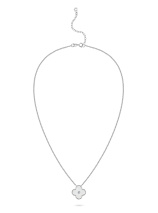 Колье с бриллиантом и перламутром