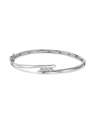 Браслет жесткий с бриллиантами