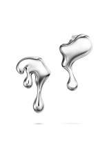 Серьги пусеты liquid