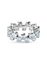 Кольцо с голубыми топазами