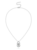 Колье с жемчугом и фианитами