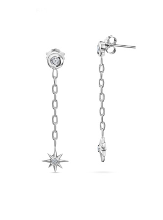 Серьги с кристаллами