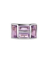 Кольцо с аметистами rose de France