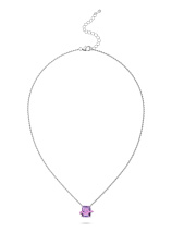 Колье с аметистом и эмалью