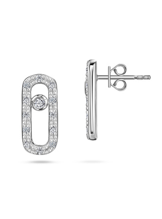 Серьги с бриллиантом