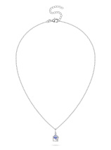 Колье с бриллиантом и танзанитом