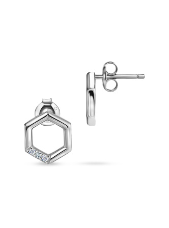 Серьги с бриллиантом