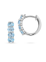 Серьги с топазами