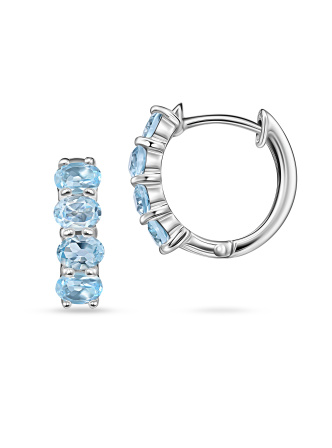 Серьги с топазами