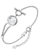 Браслет с бриллиантом и перламутром